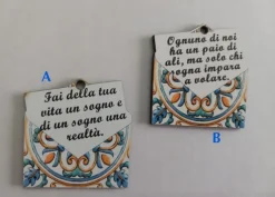 Applicazione legno con scritta