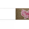 Bigliettini nascita Fiocco Glitter Rosa