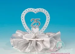 Cake topper 25 anniversario