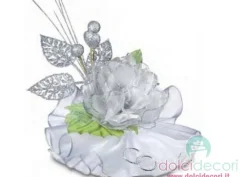Cake topper 25° anniversario foglie