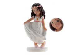 Cake Topper Comunione Bimba con coroncina di fiori