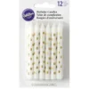 Candele Bianche pois oro