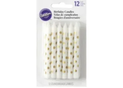 Candele Bianche pois oro
