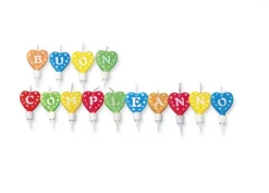 Candele buon compleanno cuore