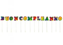 Candele compleanno Multicolor