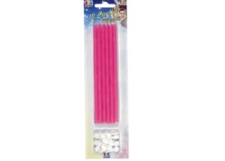 Candele matita fucsia
