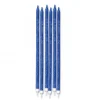 Candele matita glitter blu
