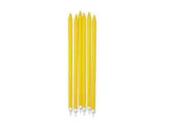 Candele matita glitter giallo