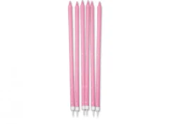 Candele matita glitter rosa
