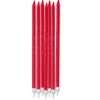 Candele matita glitter rosso