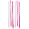 Candele spirale glitter fucsia