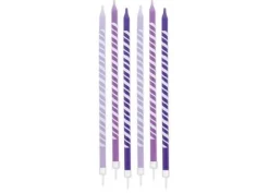Candele spirale glitter glicine