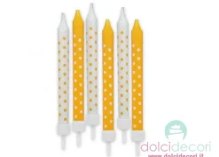 Candeline a pois arancio