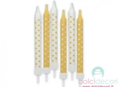 Candeline a pois avorio