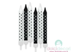 Candeline a pois nero