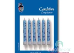 Candeline con cuori azzurre