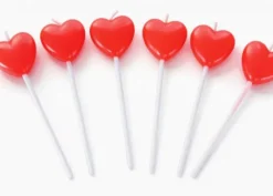 Candeline cuore red