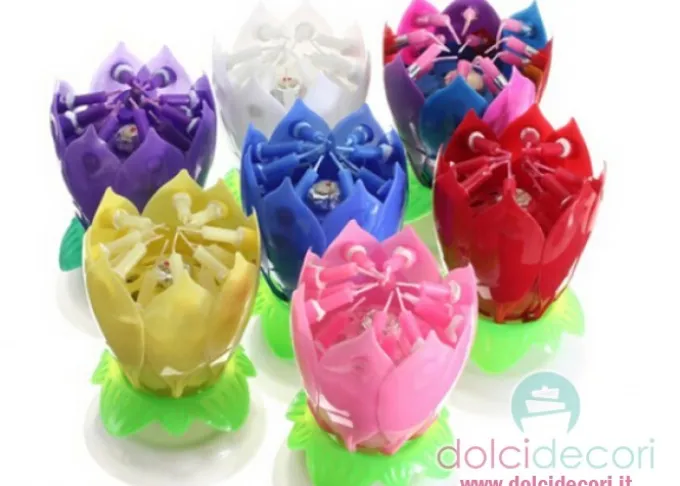 Candeline fiore di loto