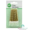 Candeline torciglione oro