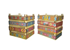 Cassette in legno frutta martorana decorate