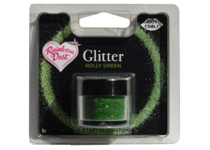 Colorante Alimentare glitter verde agrifoglio