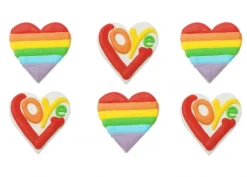 Cuore zucchero arcobaleno