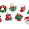 Decorazioni natalizia Babbo Natale allegri