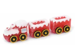 Decoro Treno in zucchero e gelatina.
