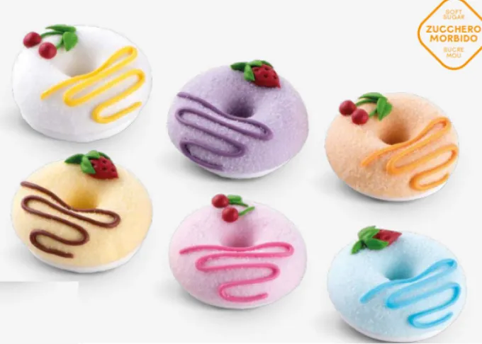 Donuts in zucchero morbido