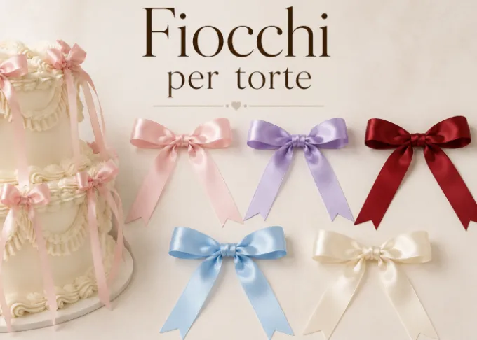 Fiocchi raso per torte