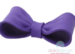 Fiocco in zucchero viola