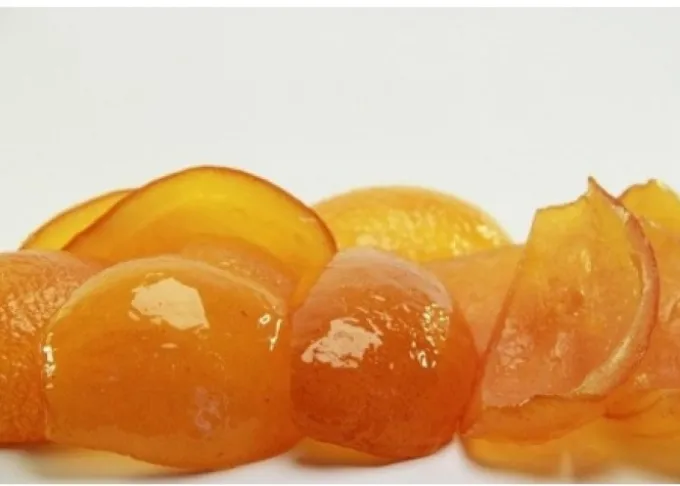 Frutta candita: scorzoni di arancia