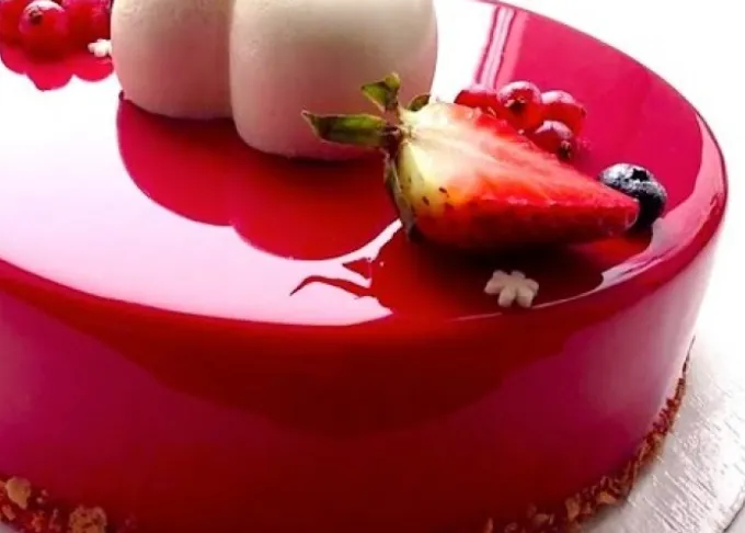 Glassa a specchio Fragola