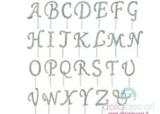 Lettere con brillantini