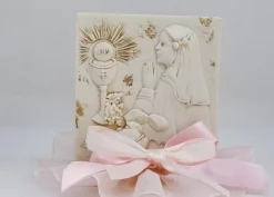 Modello Quadro Comunione Bimba
