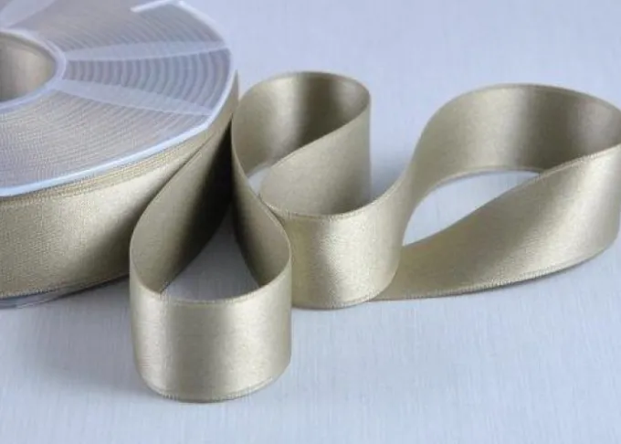 Nastro raso 25 mm beige