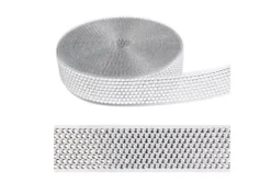 Nastro strass argento