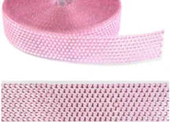 Nastro strass rosa