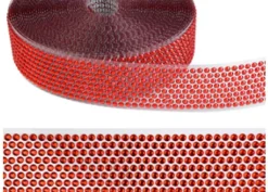Nastro strass rosso