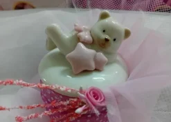 Orsetto su scatola Rosa