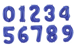Pallone a forma di numero Blu 1 Metro