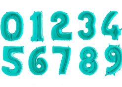 Pallone a forma di numero Tiffany 1 Metro