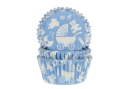 Pirottini cupcake/muffin azzurro