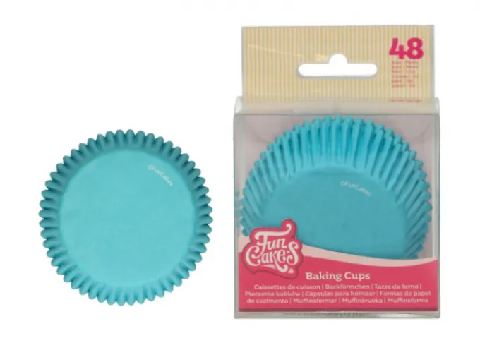 Pirottini cupcake/muffin azzurro