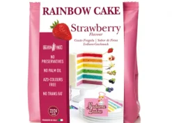 Rainbow cake fragola