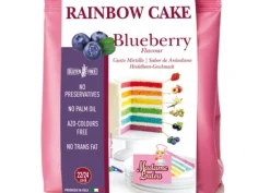 Rainbow cake mirtillo