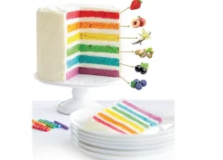 Rainbow cake pesca