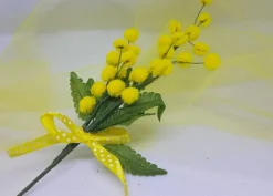 Ramo Mimosa per decorazioni con fiocco