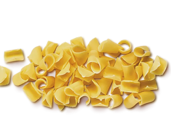 Riccioli di cioccolato giallo