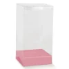 SCAT P/UOVO C/BASE FIBRA ROSA 25X40H